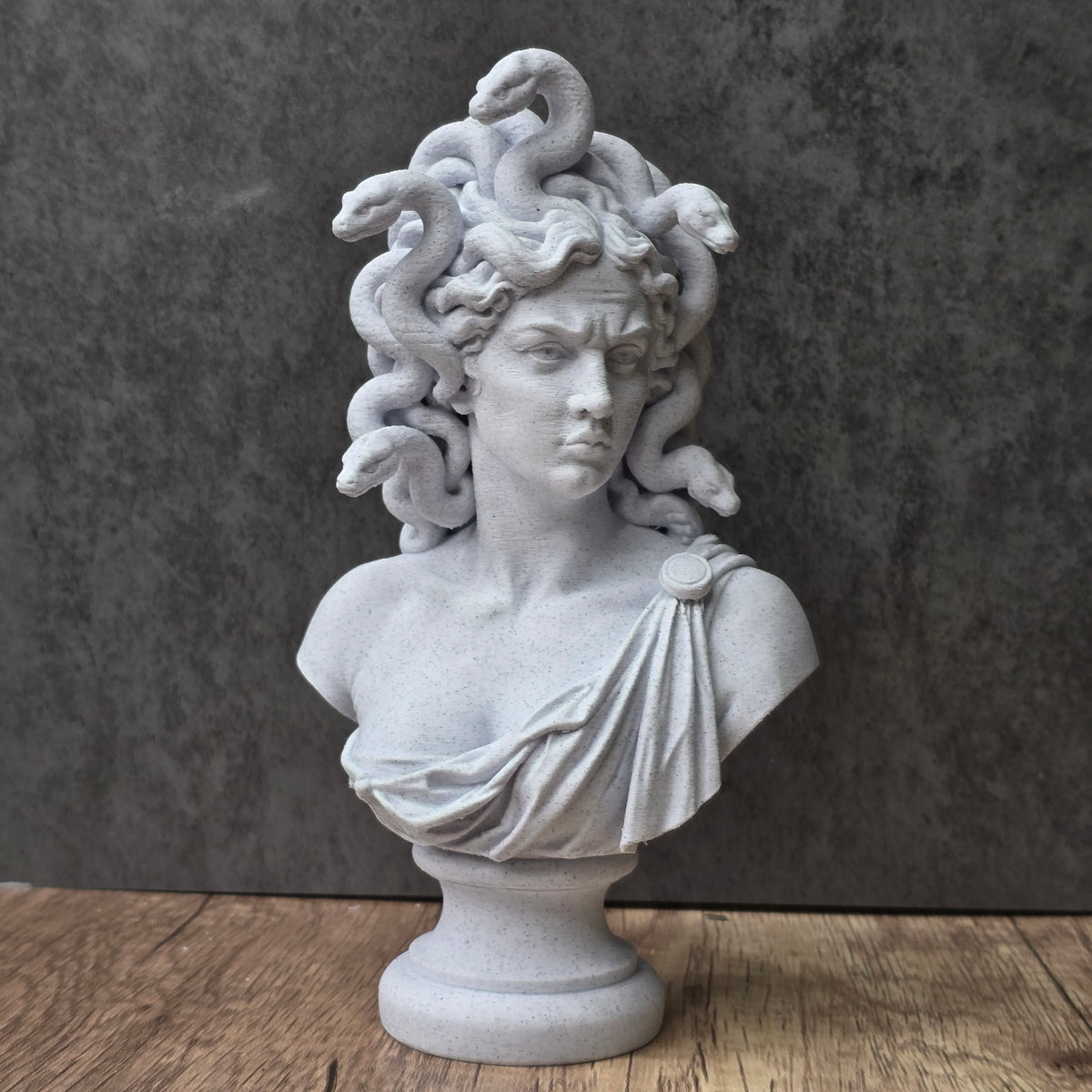 Medusa Bust Statue, Gorgon Snake Goddess Sculpture, Dark Academia Decor