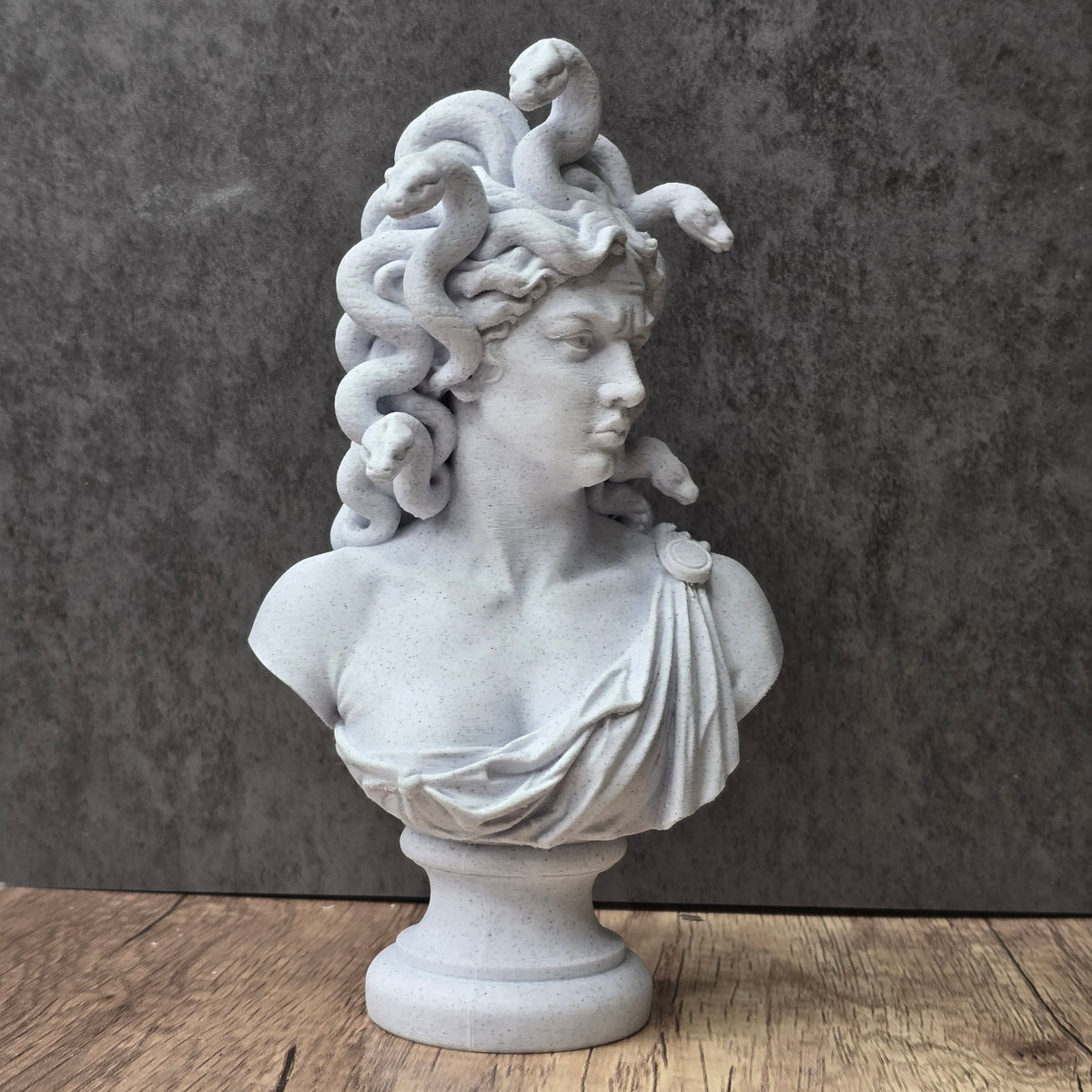 Medusa Bust Statue, Gorgon Snake Goddess Sculpture, Dark Academia Decor