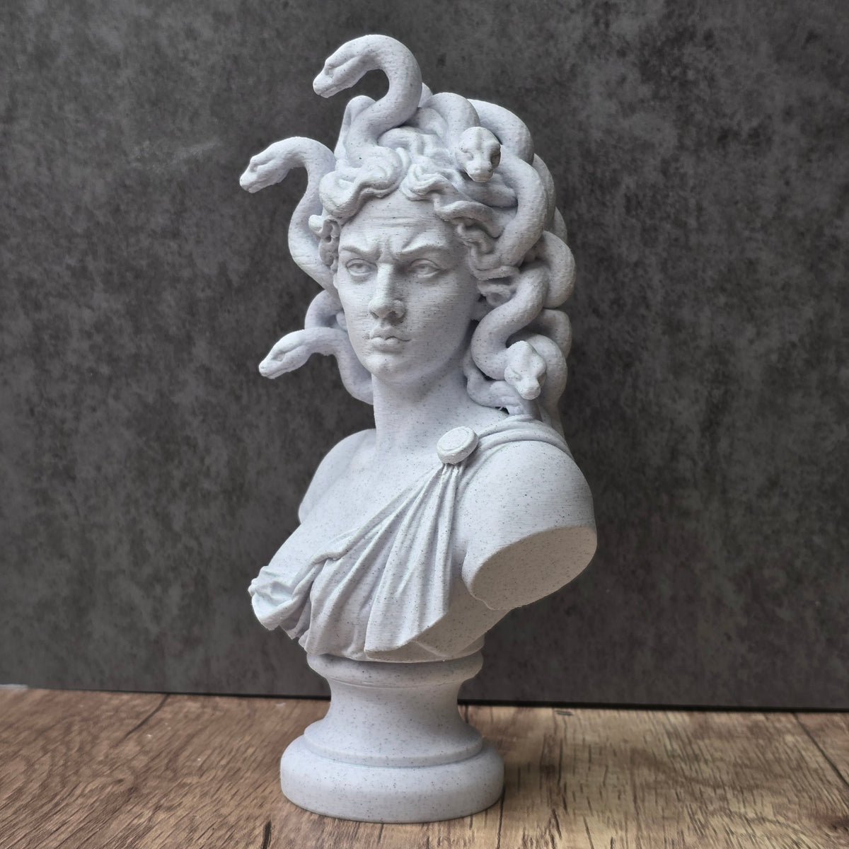 Medusa Bust Statue, Gorgon Snake Goddess Sculpture, Dark Academia Decor