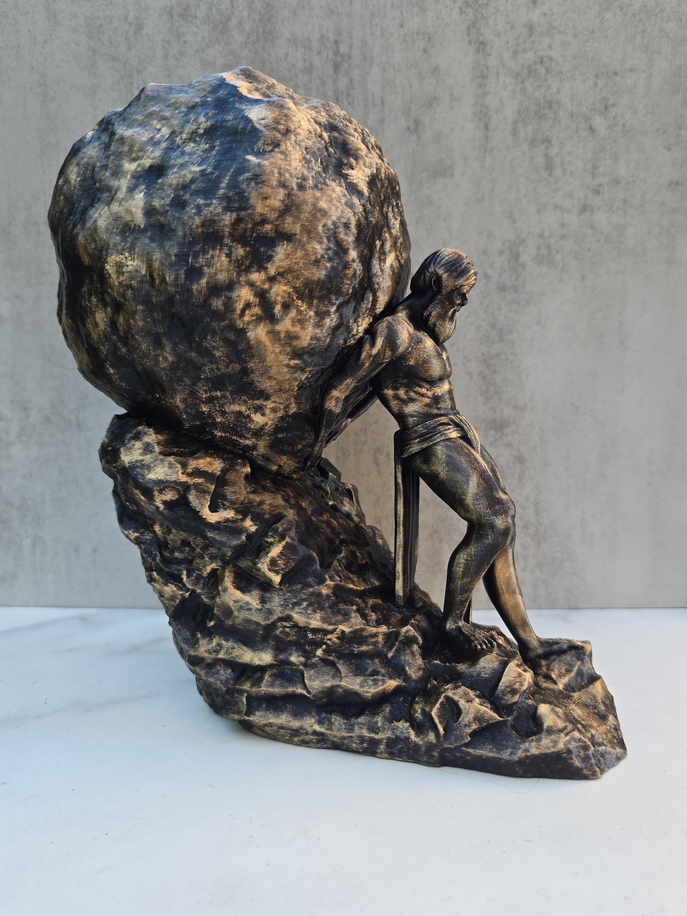 Sisyphus Statue