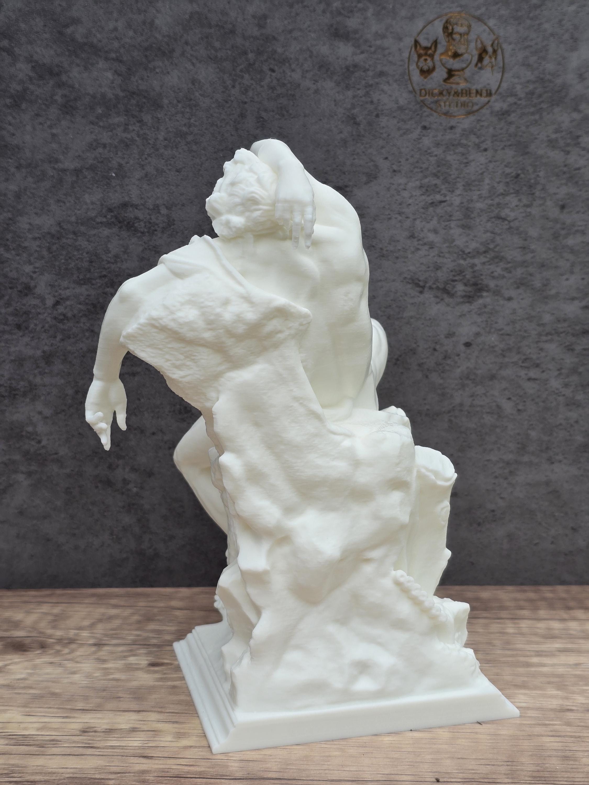 Barberini Faun Statue, Sleeping Satyr Sculpture 3D Printed, Ancient Greek Mythology Decor, Greek God Art, Classical Museum Replica