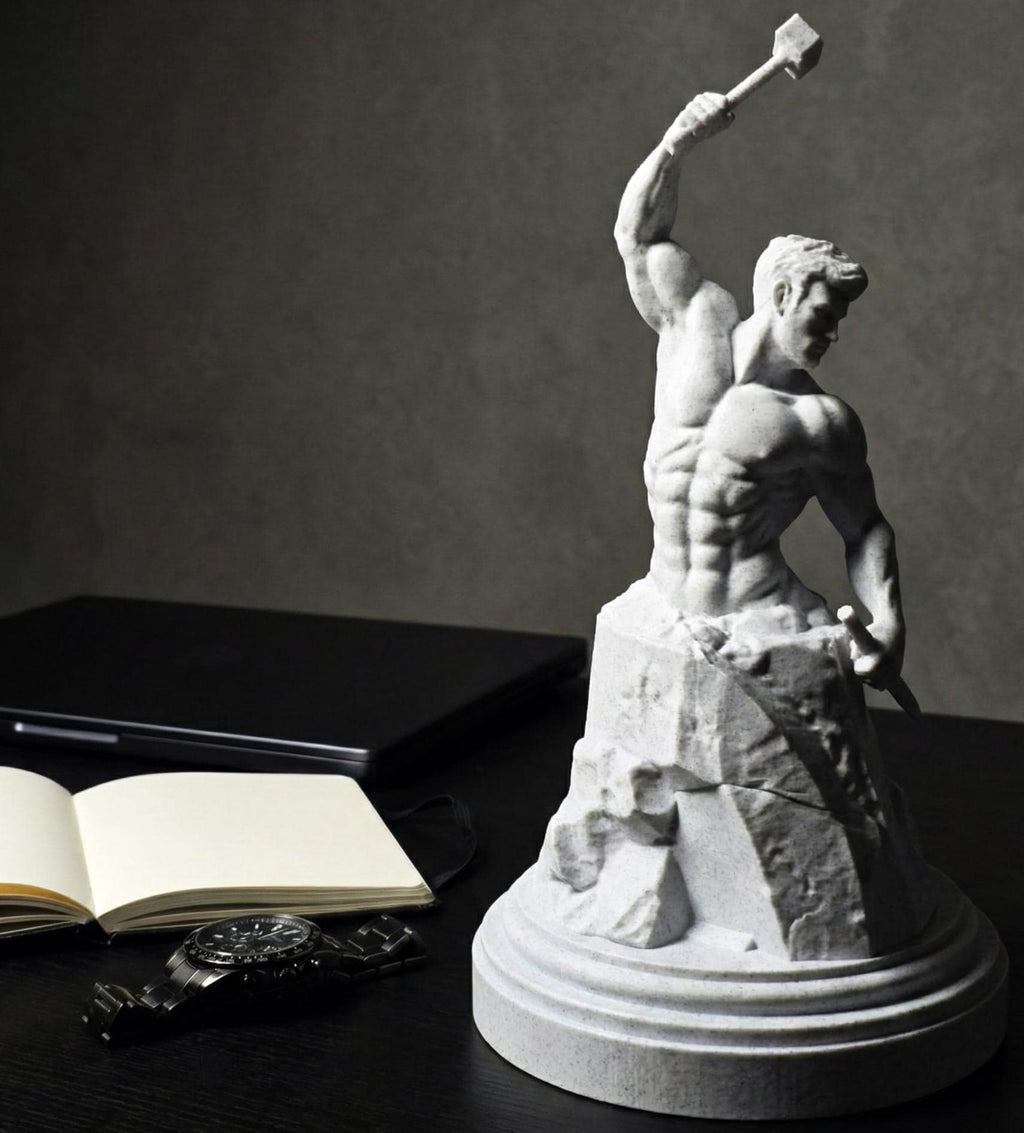 Self Made Man Statue