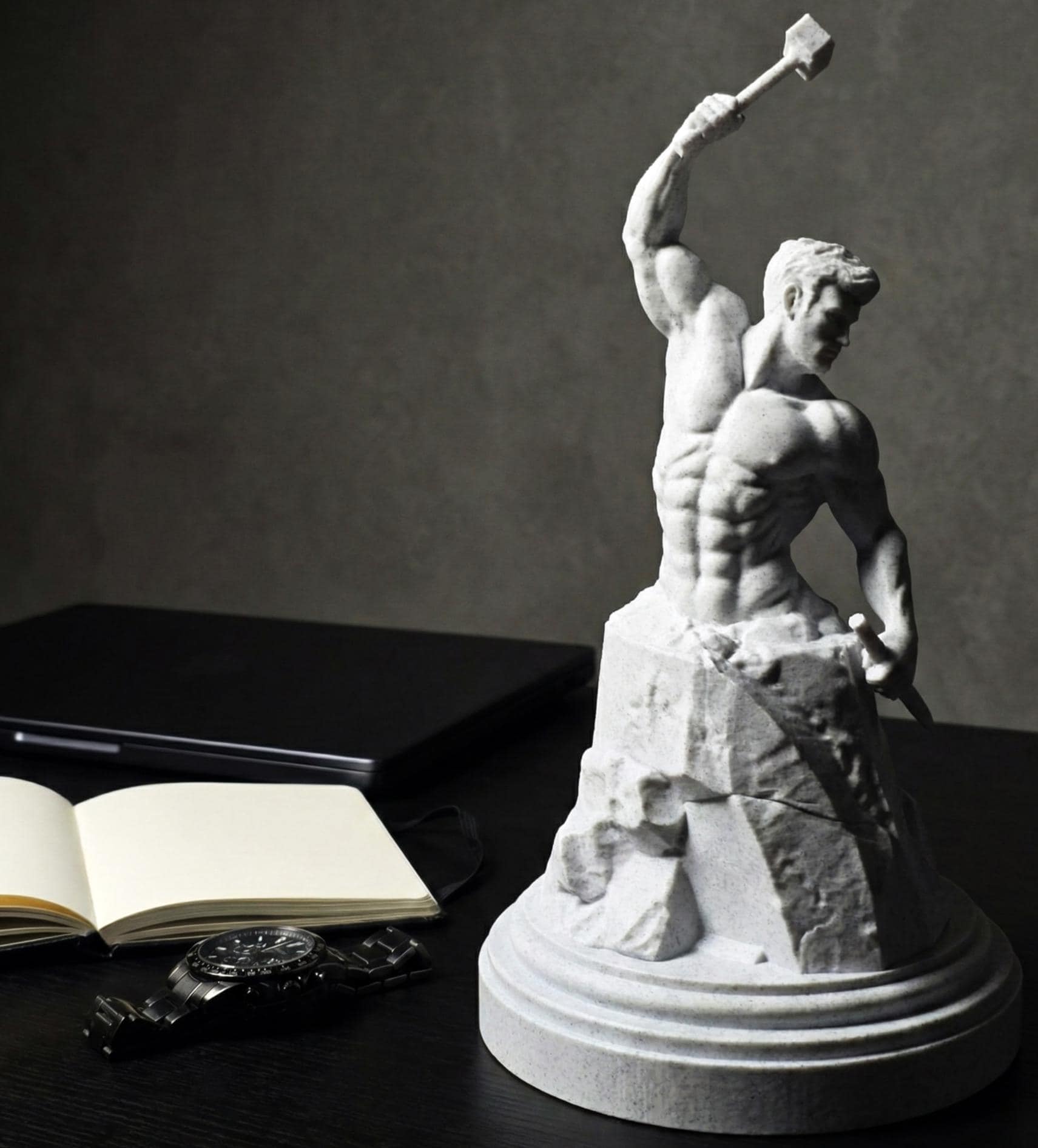 Self Made Man Statue
