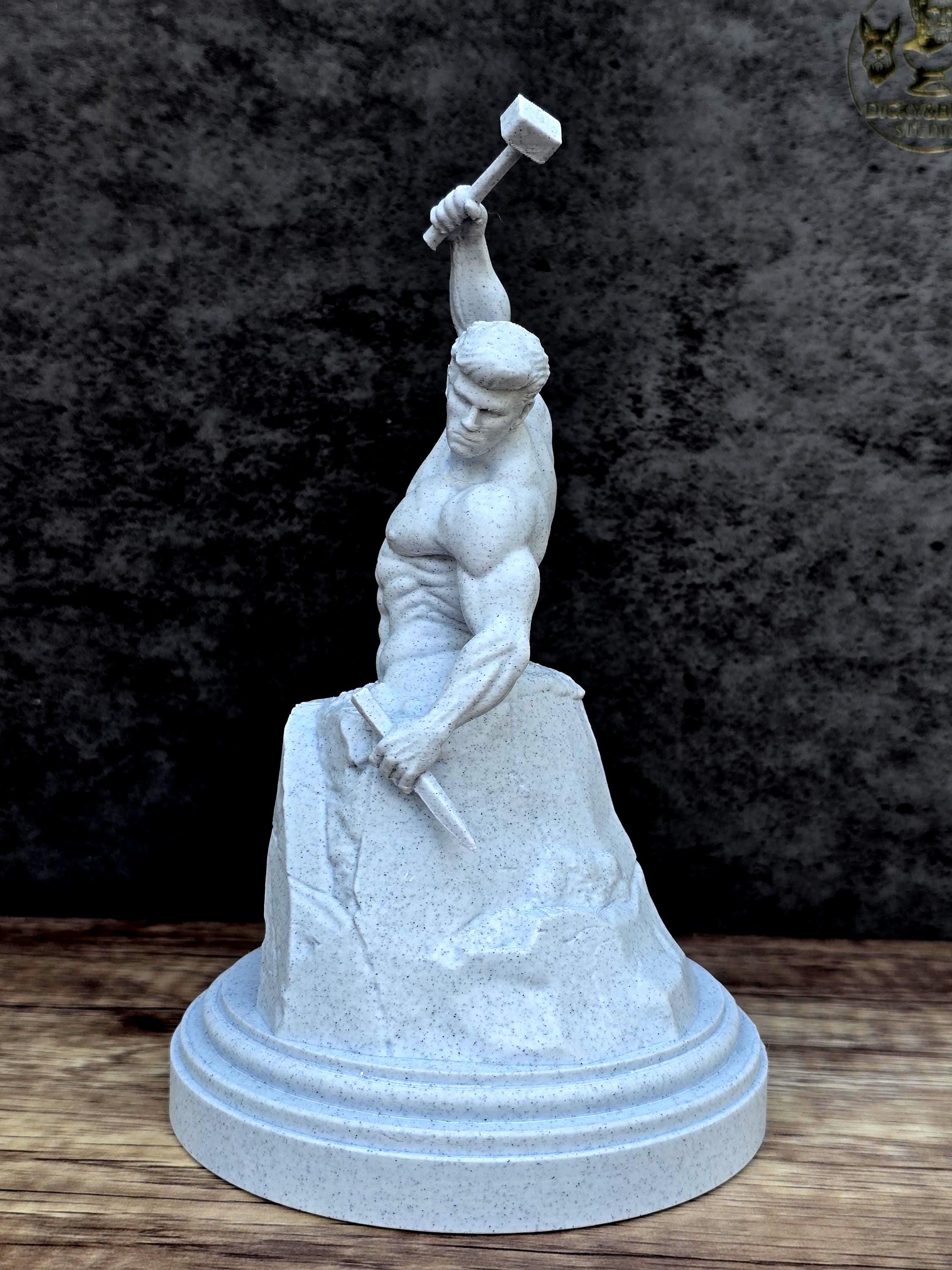Self Made Man Statue