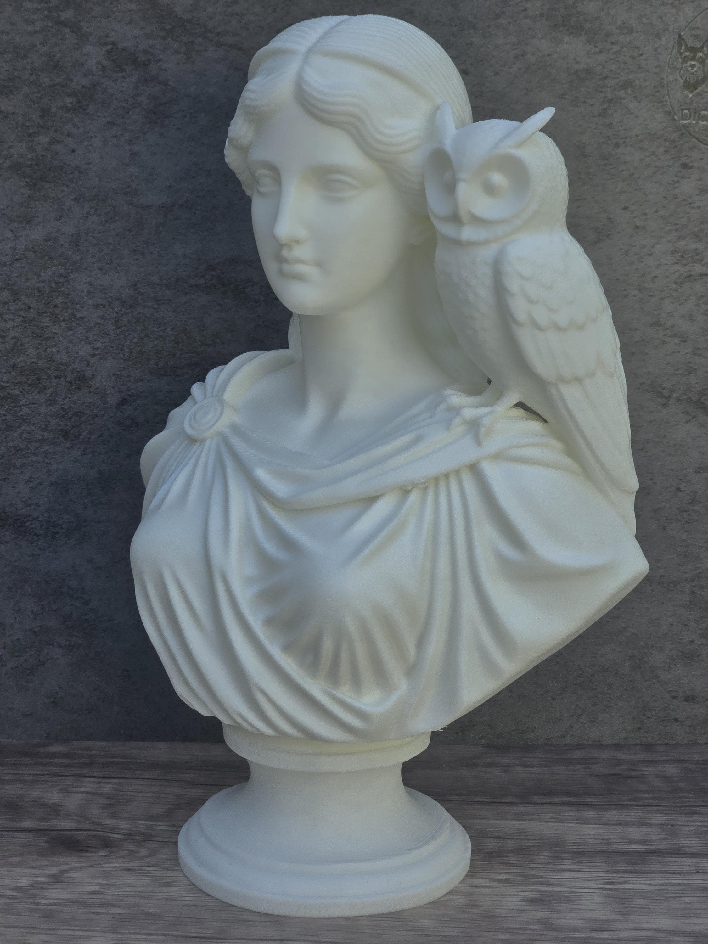Athena Bust With Owl