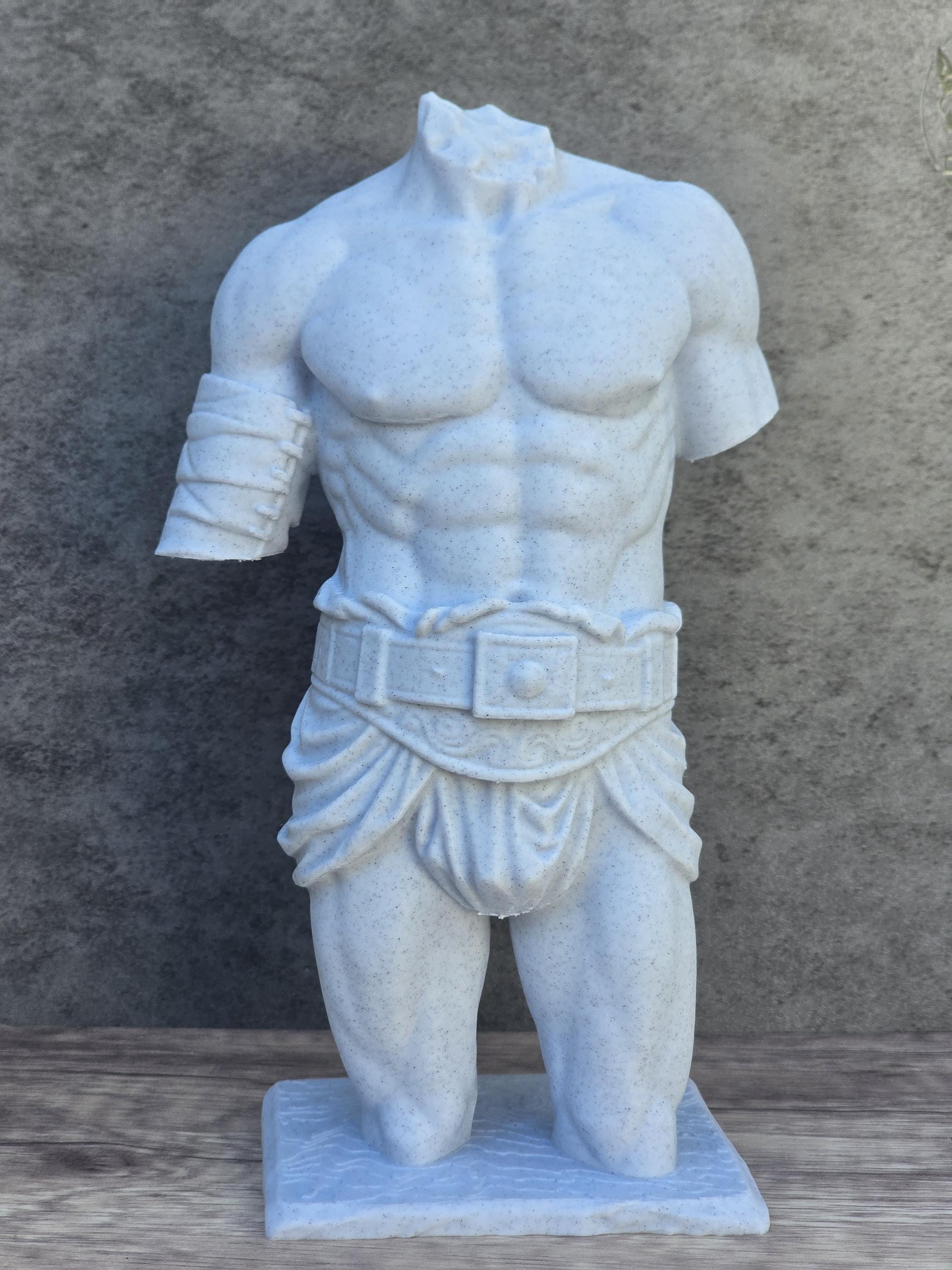 Roman Gladiator Torso Statue