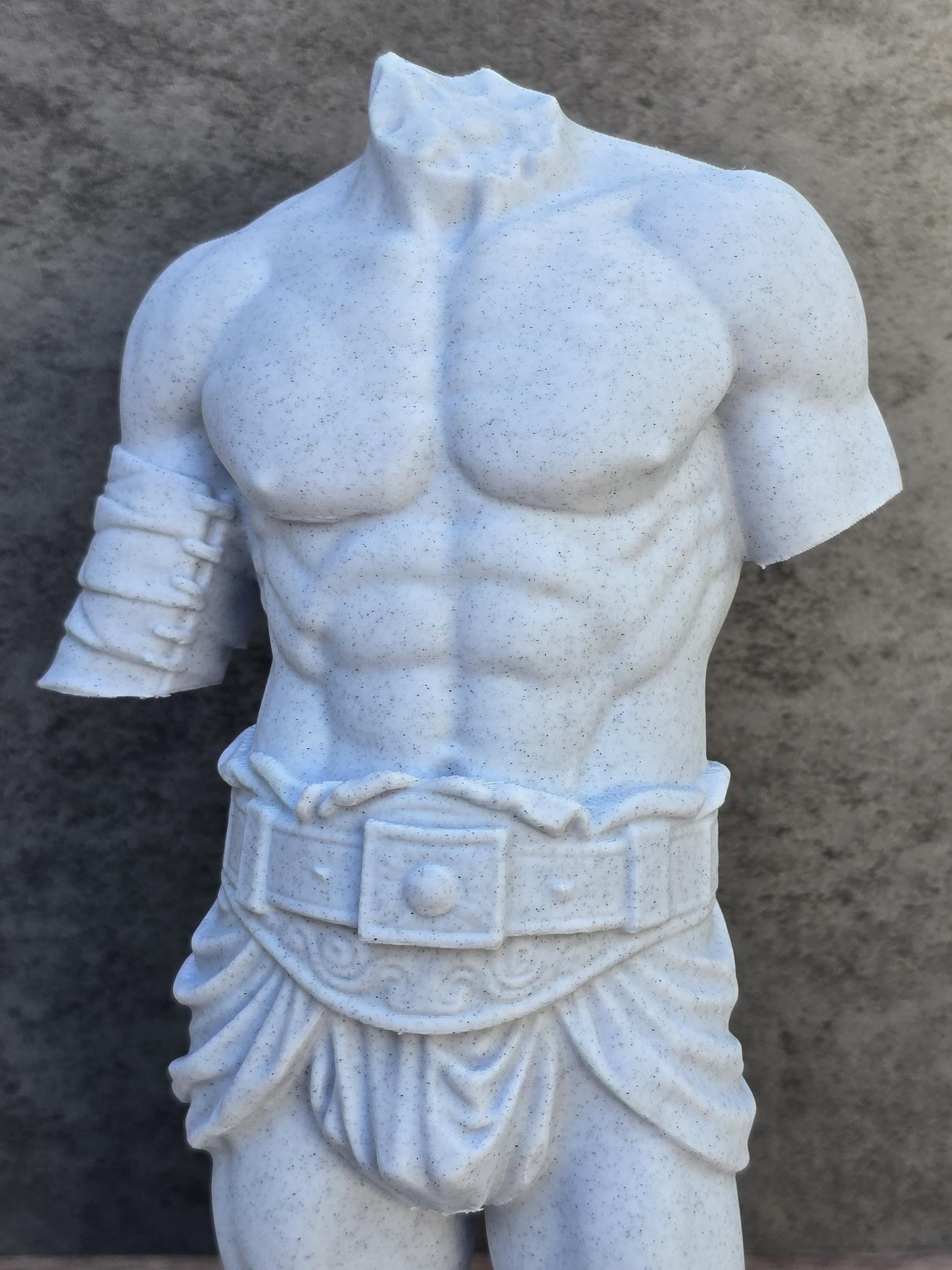 Roman Gladiator Torso Statue
