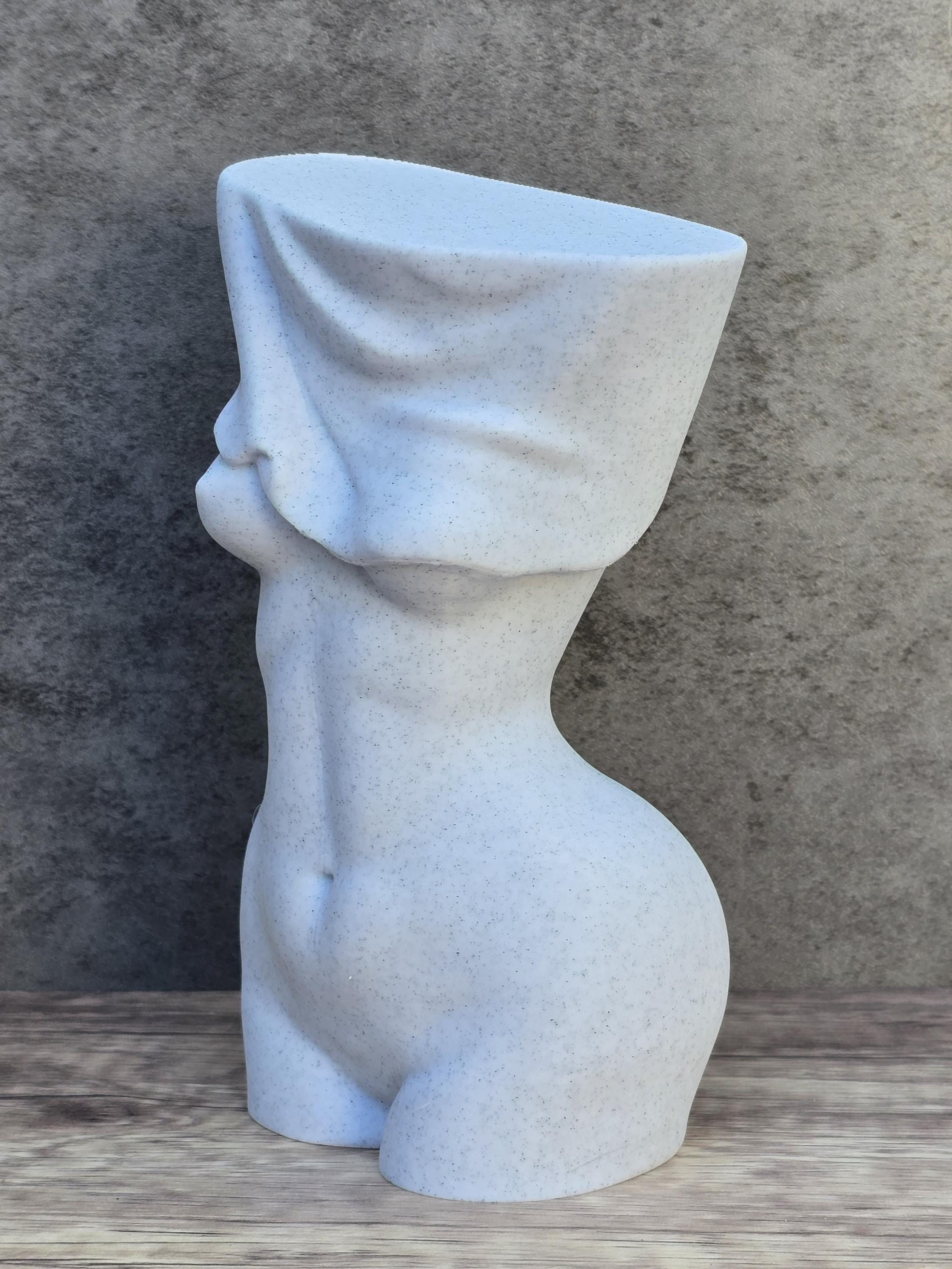 Abstract Sculpture, Female Torso 3D Printed, Minimalist Body Art Statue, Modern Home Decor, Contemporary Art Gift