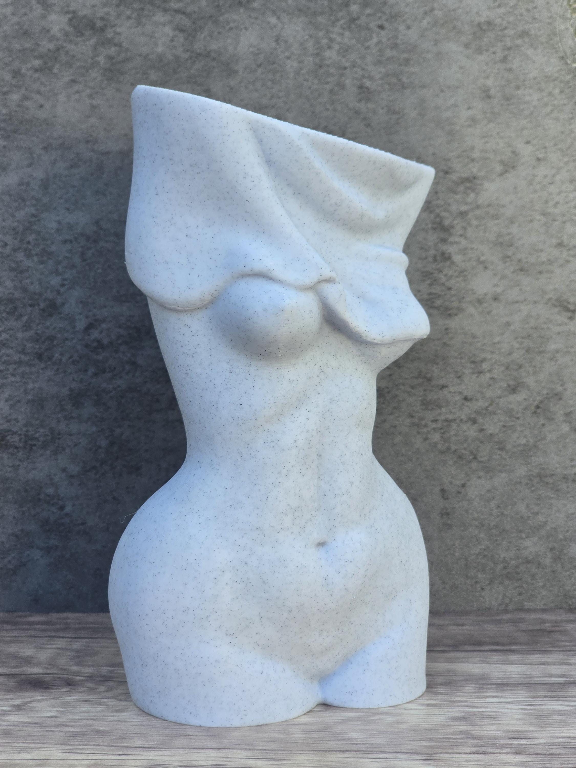 Abstract Sculpture, Female Torso 3D Printed, Minimalist Body Art Statue, Modern Home Decor, Contemporary Art Gift