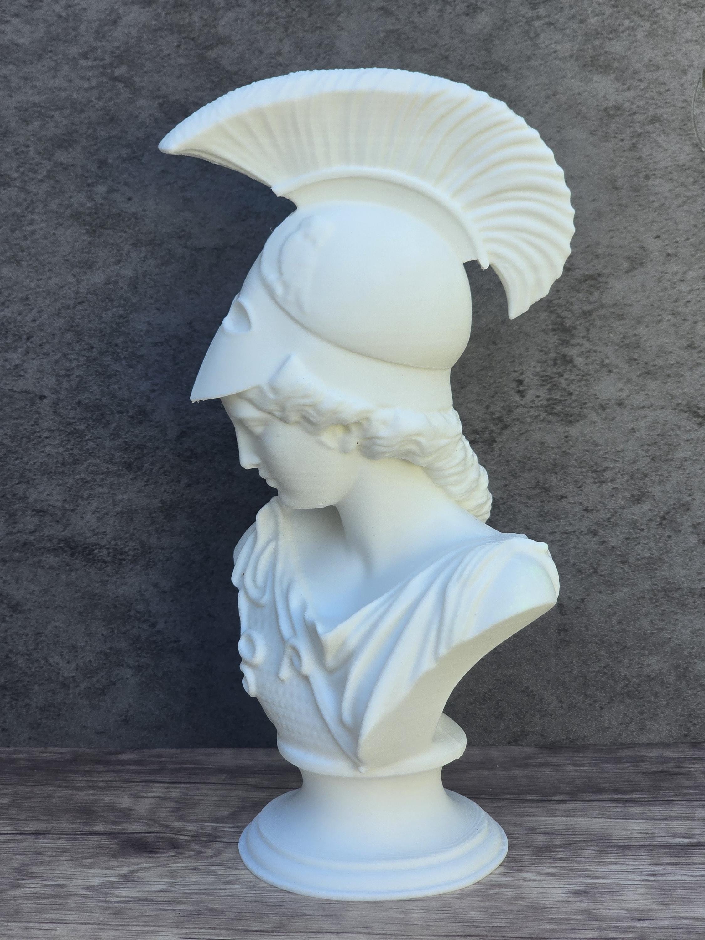 Athena Statue, Greek Goddess Gift, Athena Bust, Goddess Statue, Greek Statue, Greek Mythology Gift, 3D Printed Statue