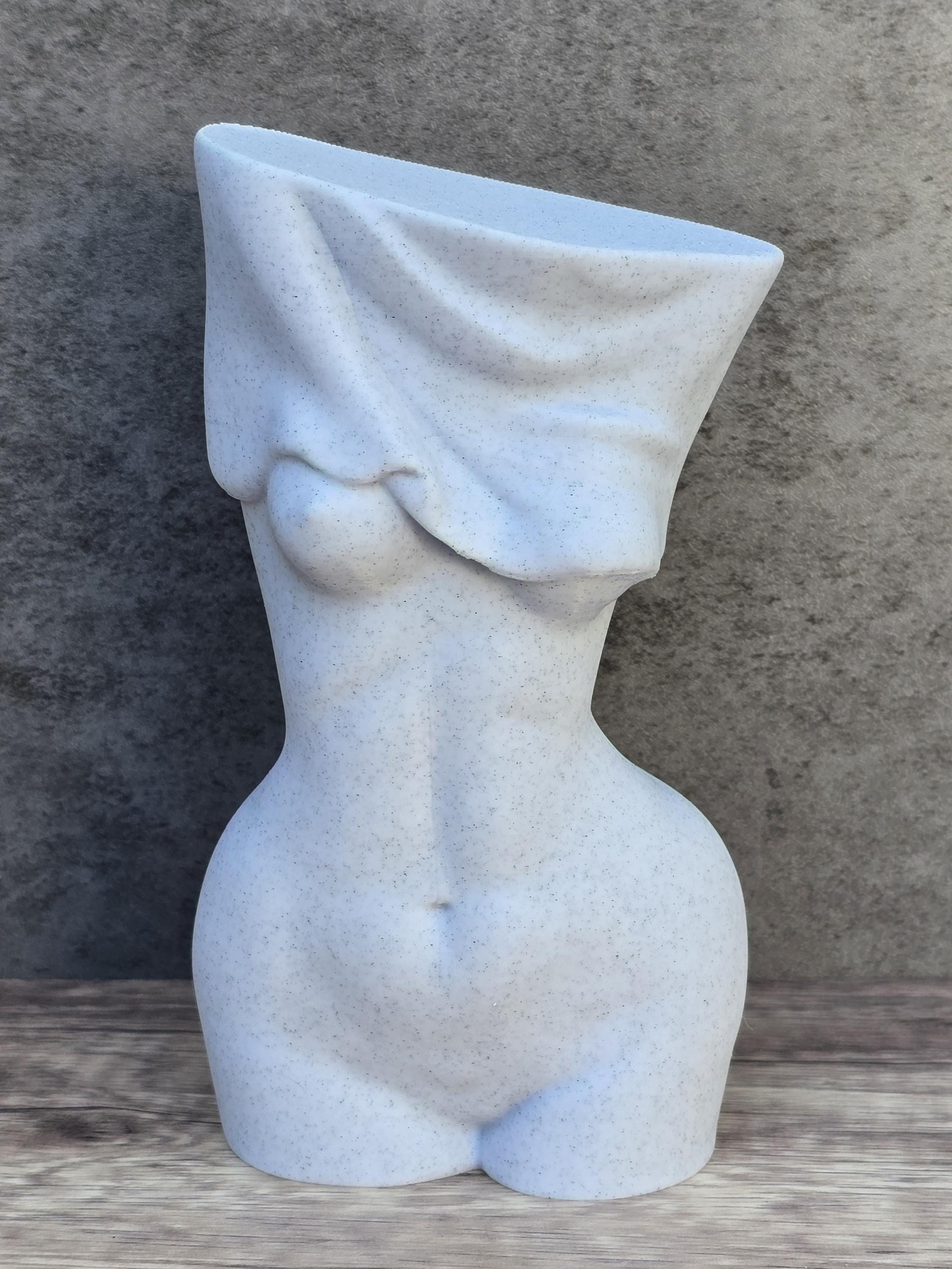 Abstract Sculpture, Female Torso 3D Printed, Minimalist Body Art Statue, Modern Home Decor, Contemporary Art Gift