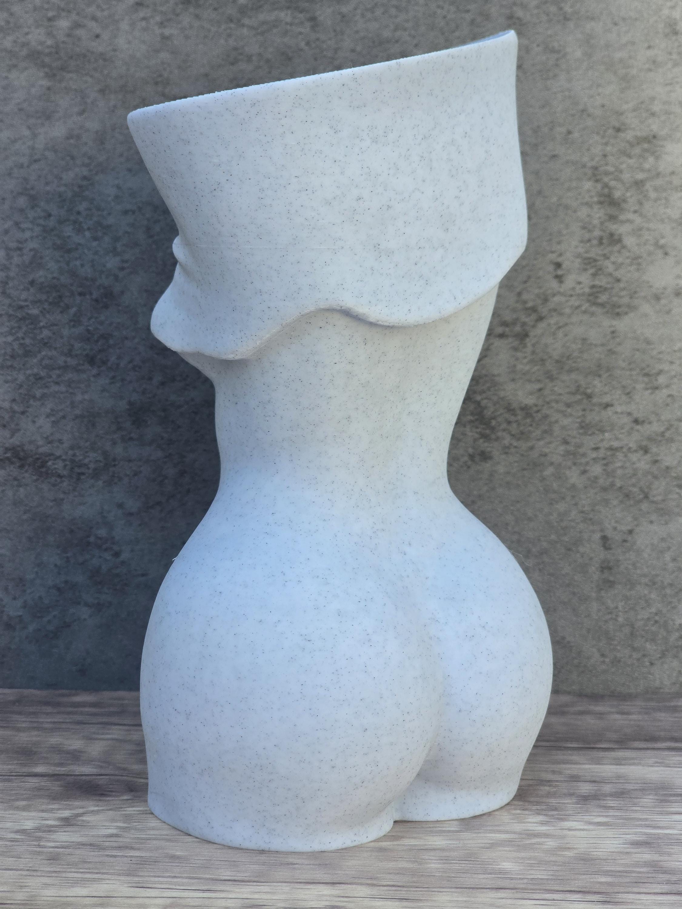Abstract Sculpture, Female Torso 3D Printed, Minimalist Body Art Statue, Modern Home Decor, Contemporary Art Gift