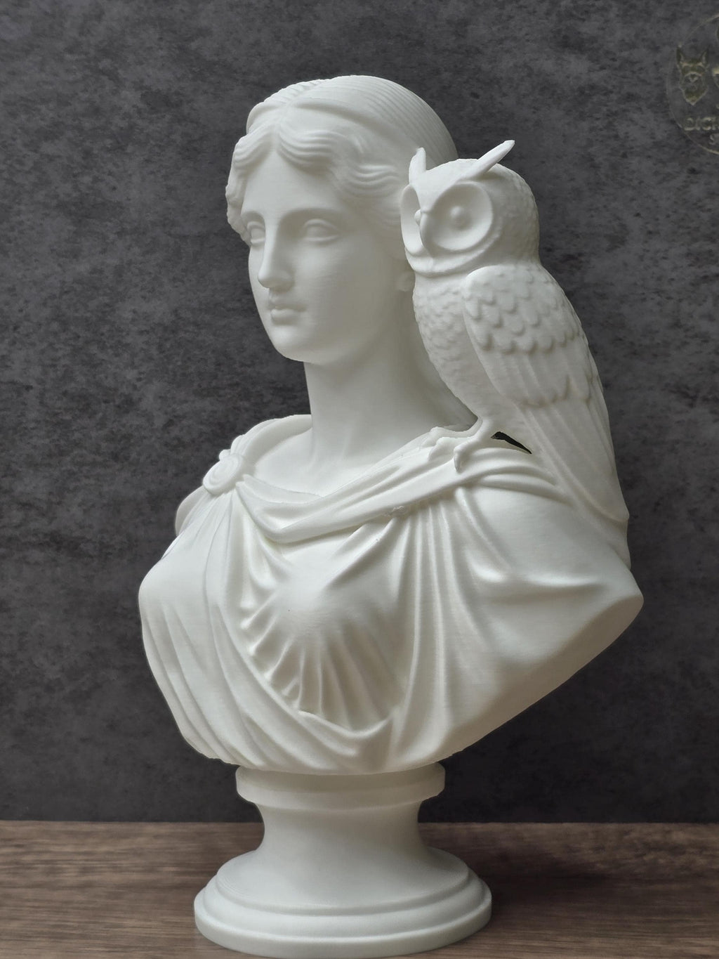 Athena Bust With Owl