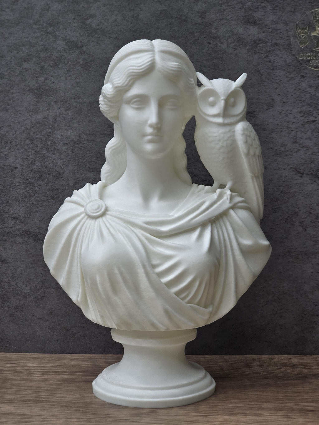 Athena Bust With Owl