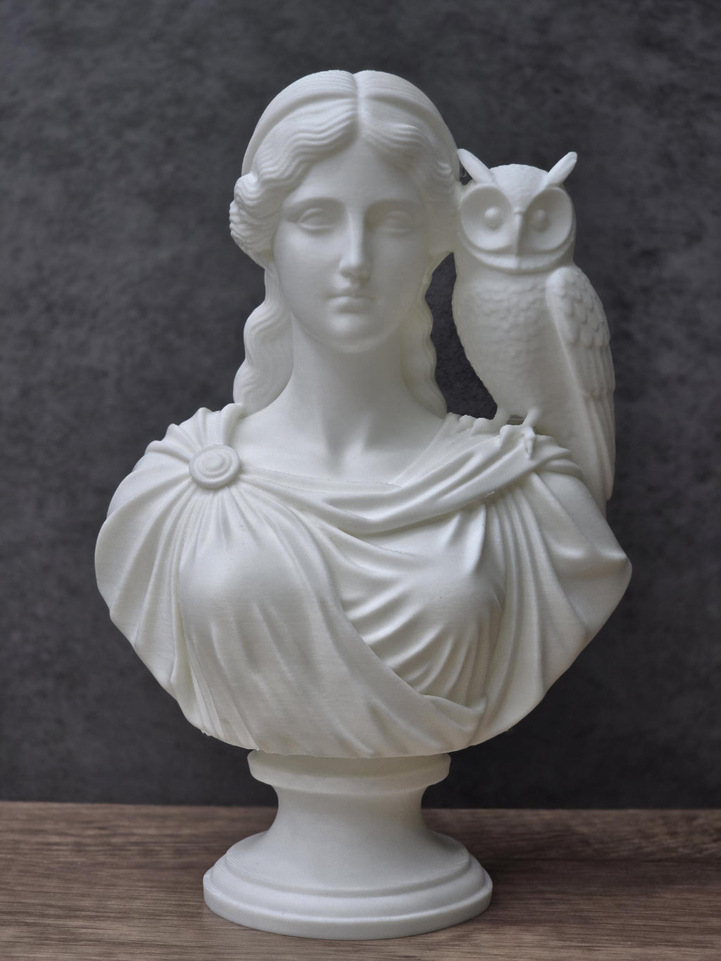 Athena Bust With Owl