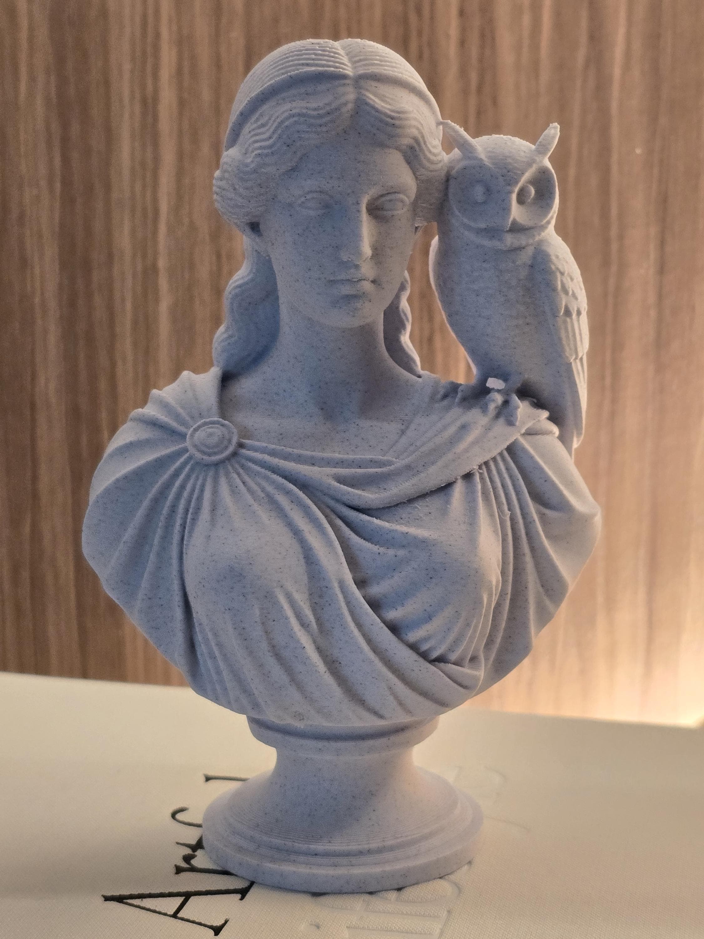 Athena Bust With Owl