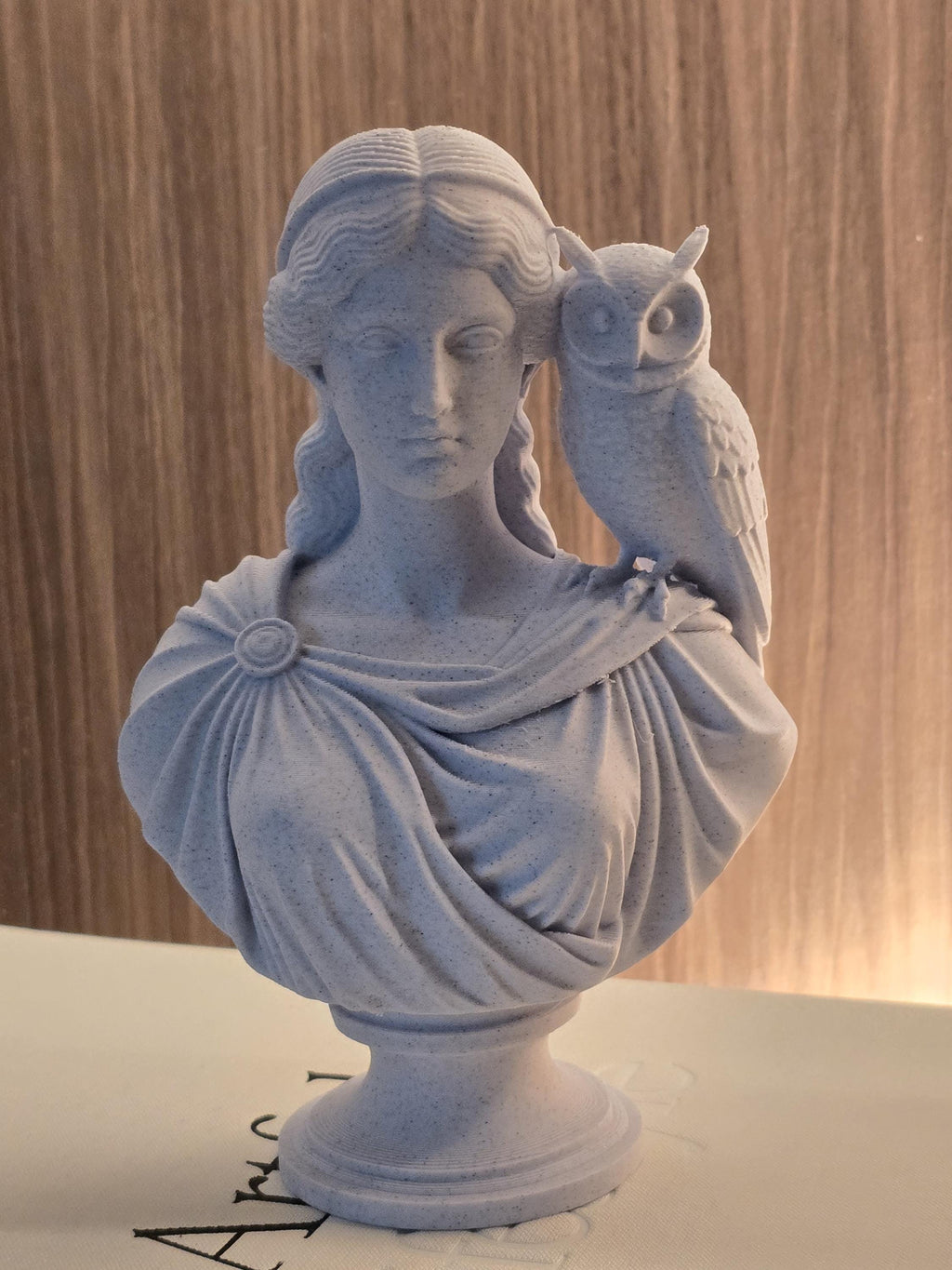 Athena Bust With Owl
