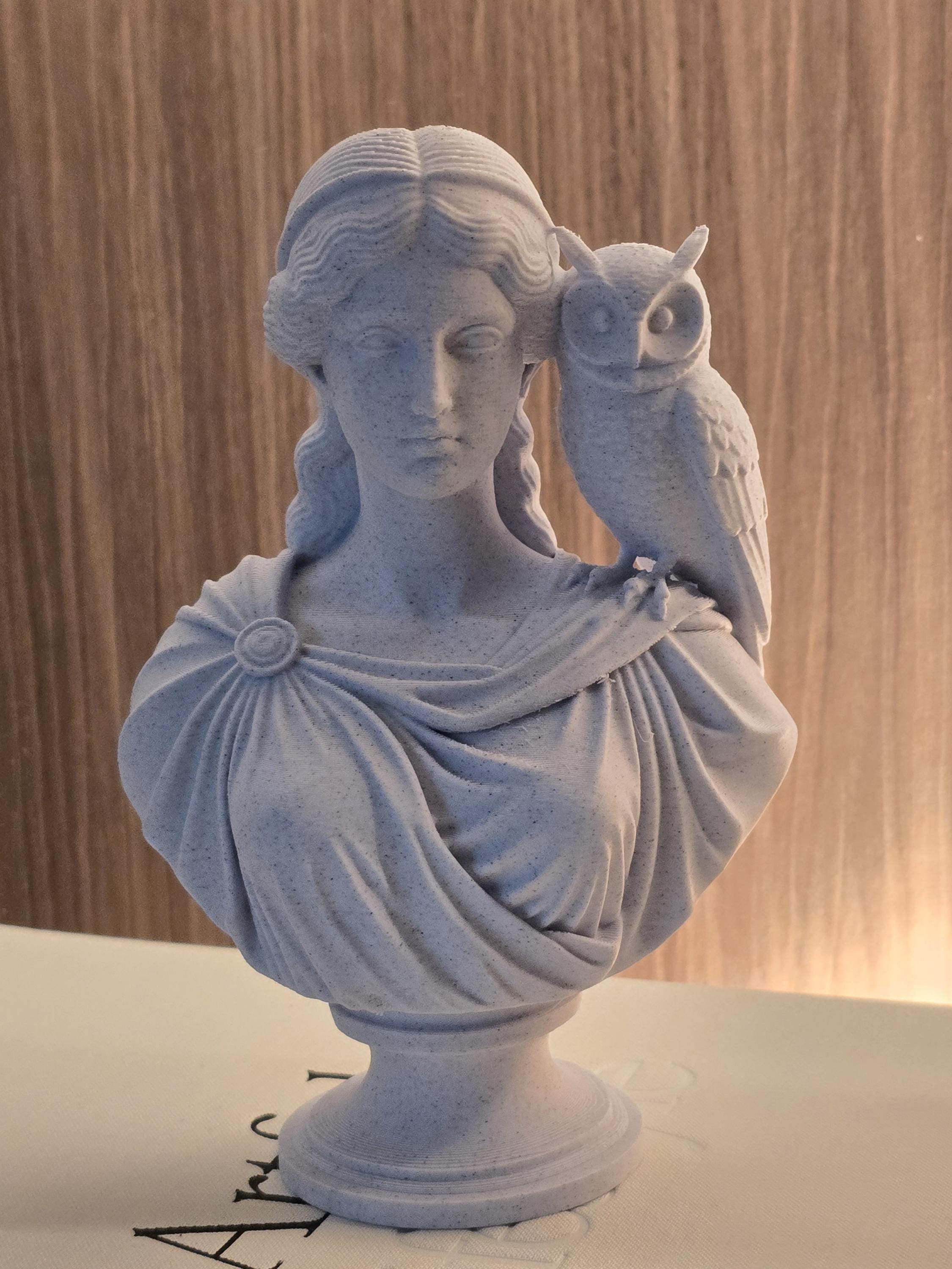 Athena Bust With Owl