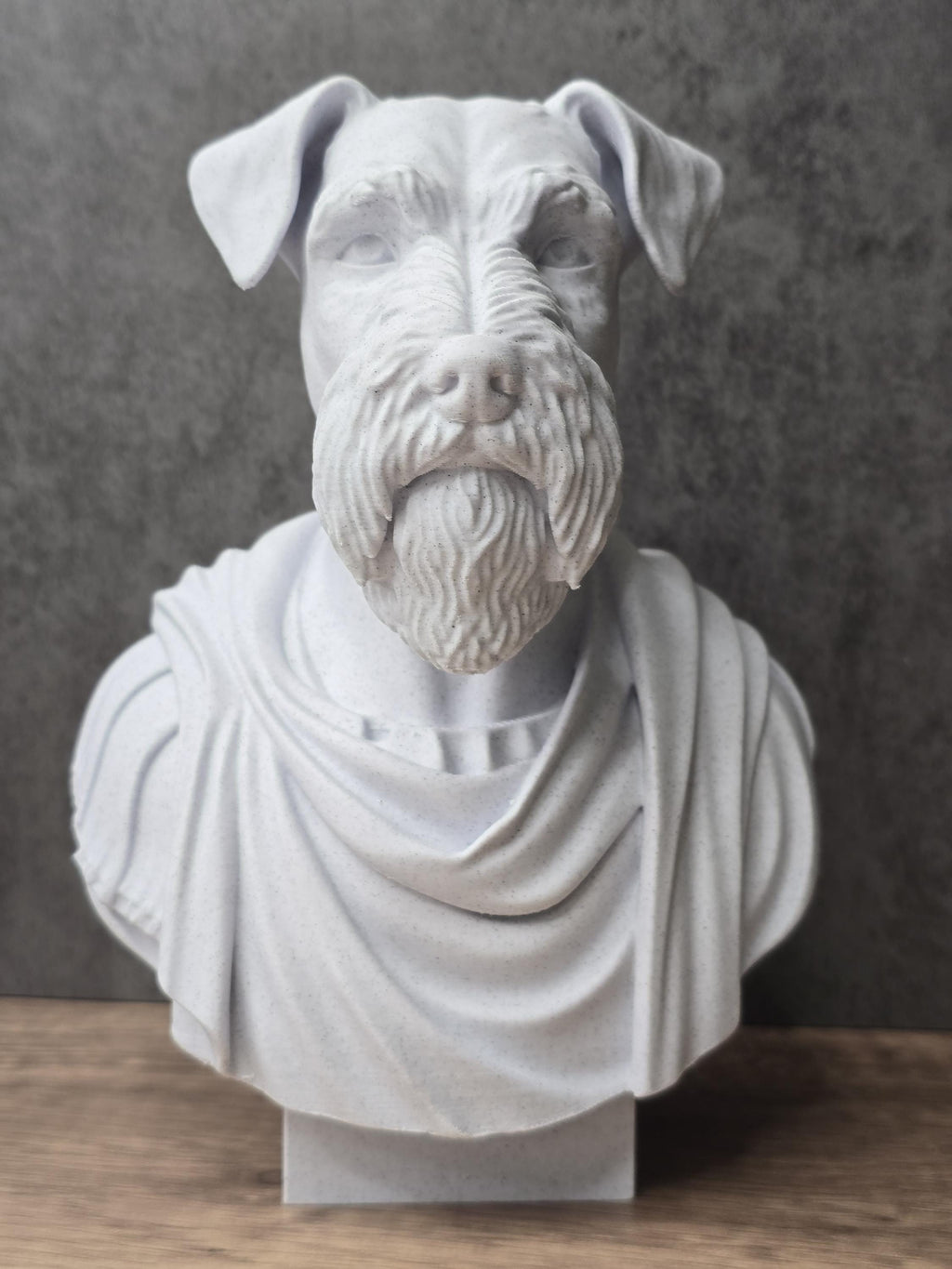 Schnauzer Bust Statue