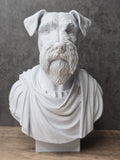 Schnauzer Bust Statue