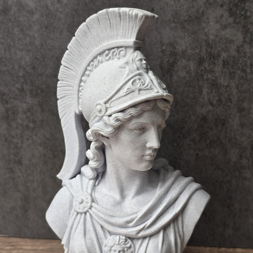 Athena Wisdom Bust, Greek Goddess Sculpture, Renaissance Art Decor Gift