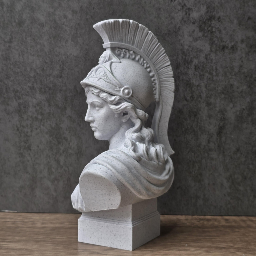 Athena Wisdom Bust, Greek Goddess Sculpture, Renaissance Art Decor Gift