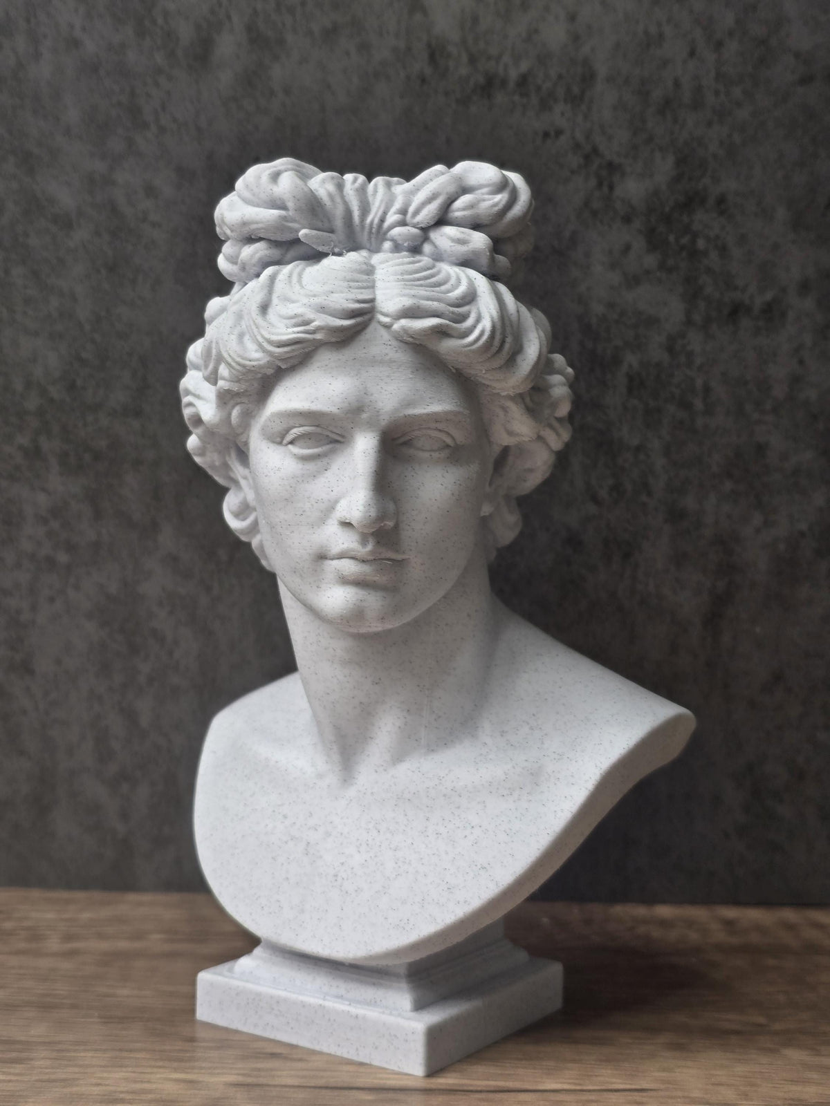 Apollo Bust Statue, Greek Sun God Sculpture, Ancient Mythology Decor