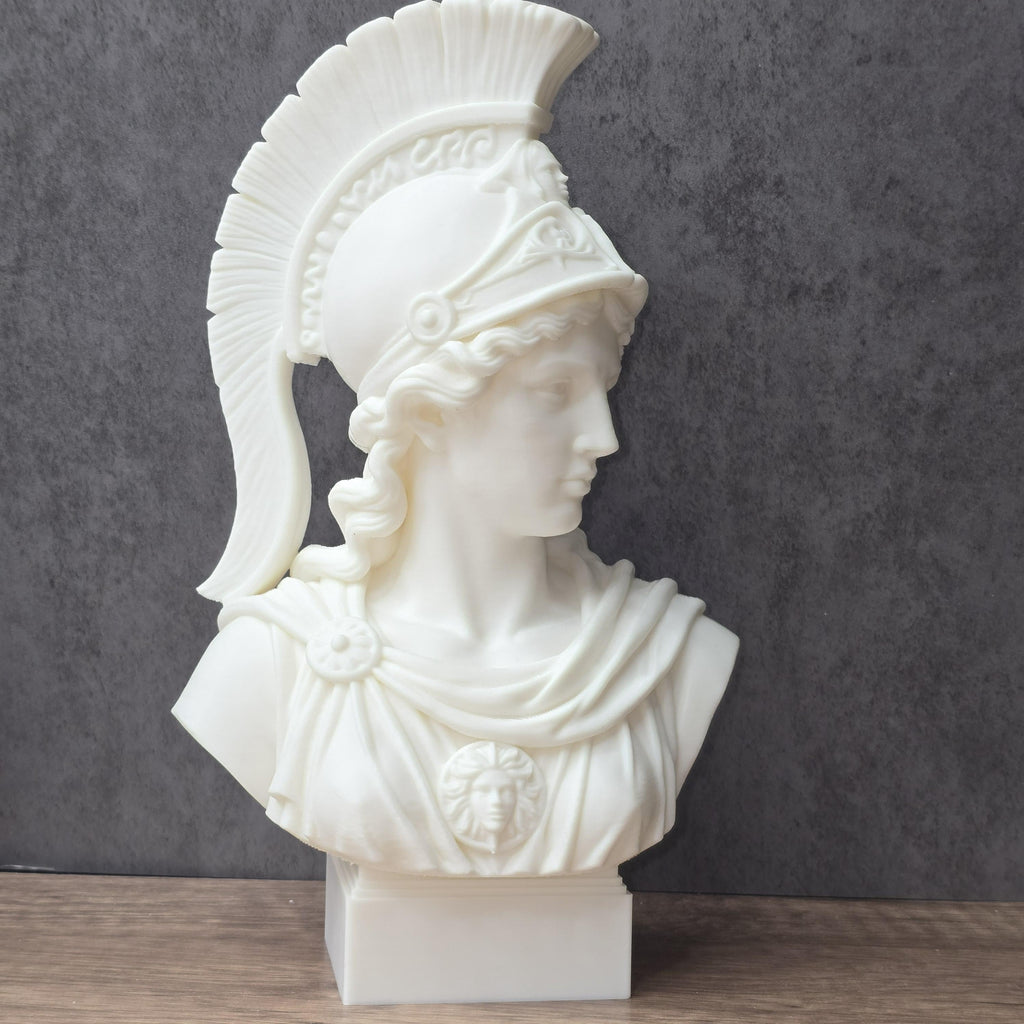 Athena Wisdom Bust, Greek Goddess Sculpture, Renaissance Art Decor Gift