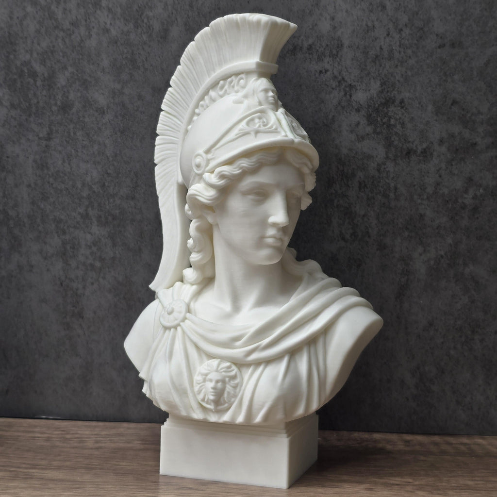 Athena Wisdom Bust, Greek Goddess Sculpture, Renaissance Art Decor Gift
