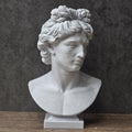 Apollo Bust Statue, Greek Sun God Sculpture, Ancient Mythology Decor