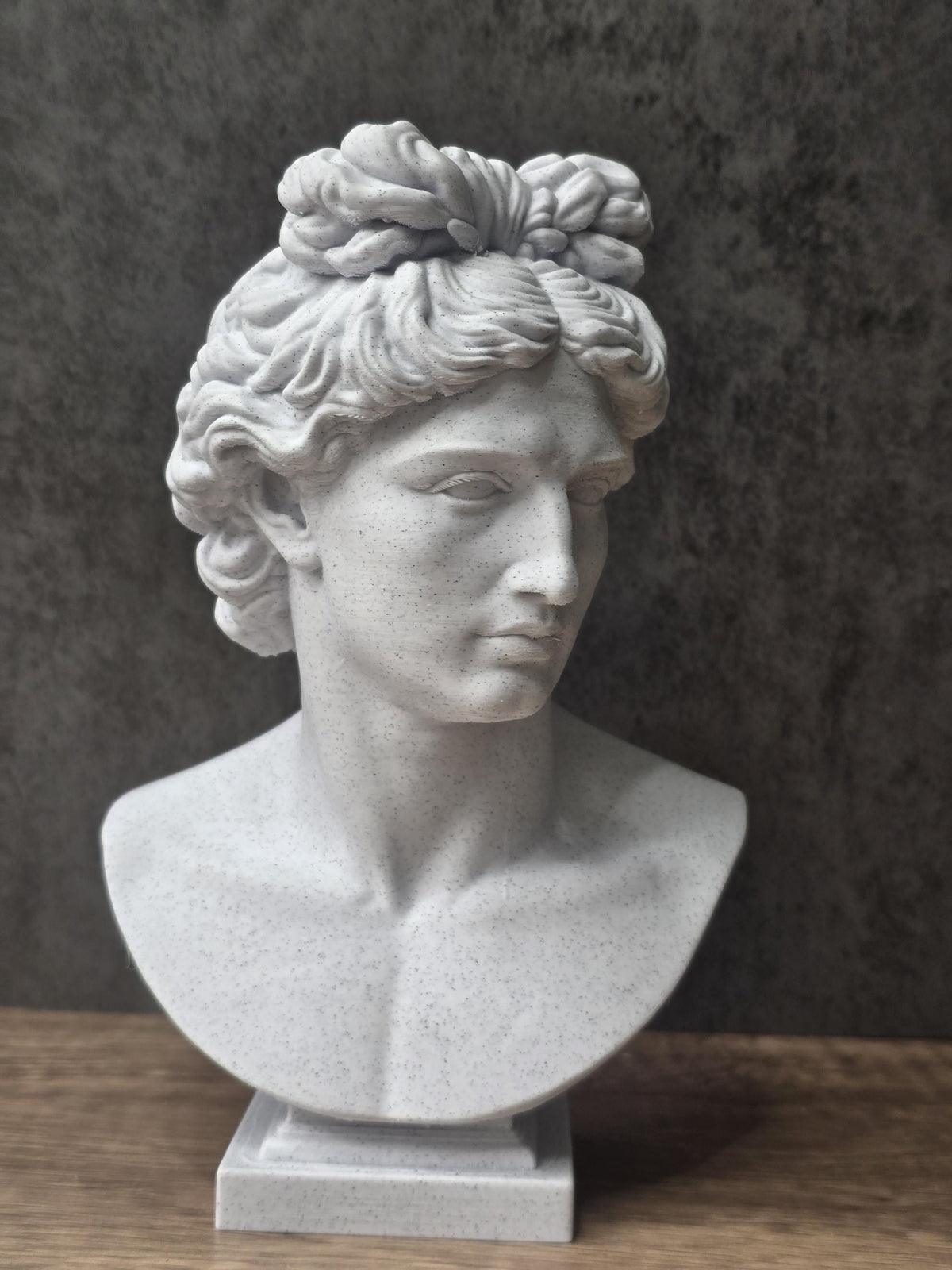 Apollo Bust Statue, Greek Sun God Sculpture, Ancient Mythology Decor