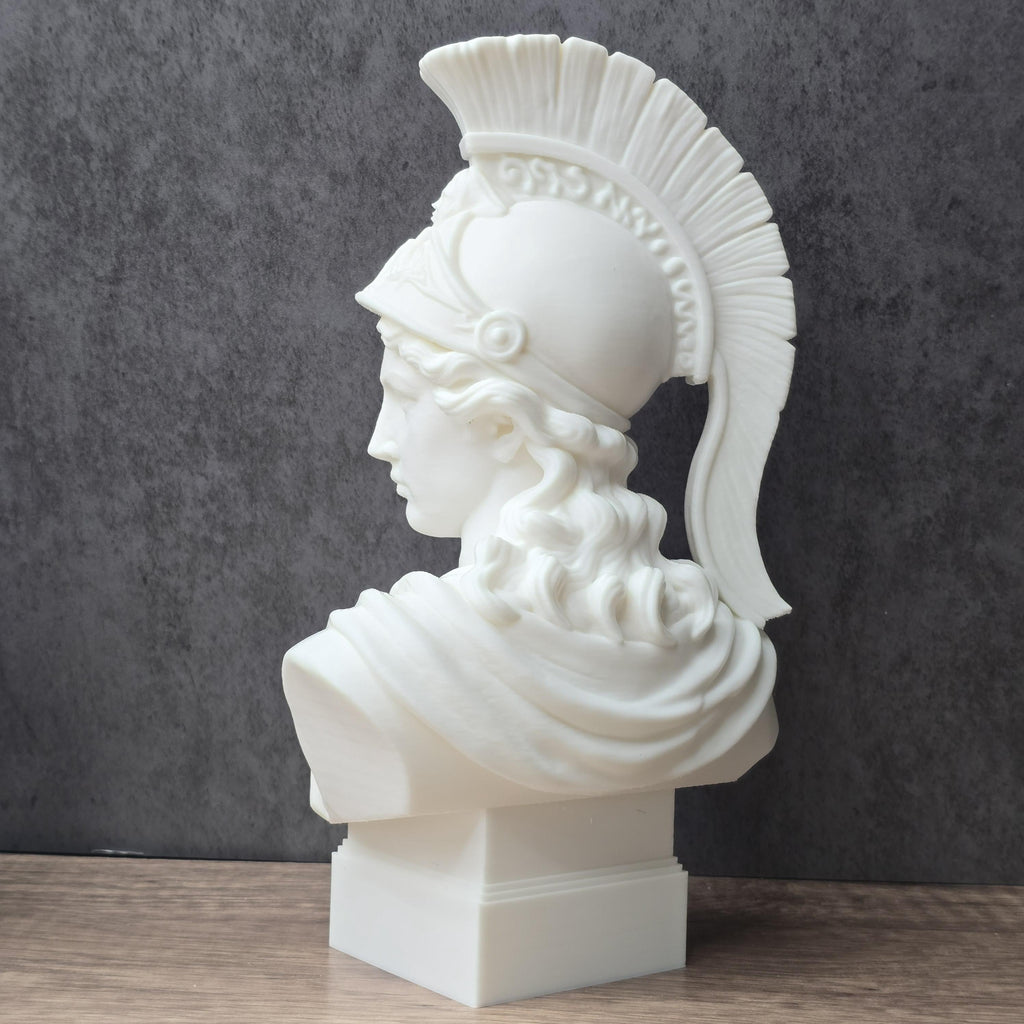 Athena Wisdom Bust, Greek Goddess Sculpture, Renaissance Art Decor Gift