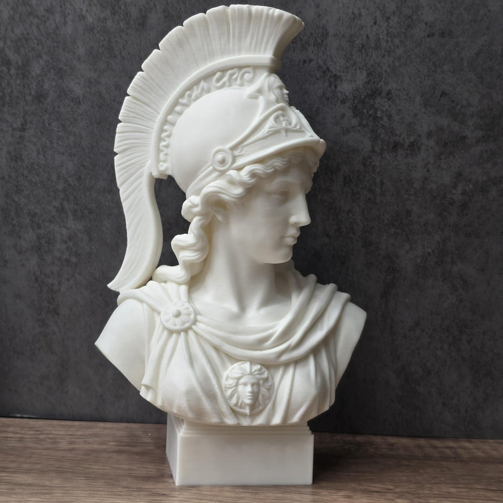 Athena Wisdom Bust, Greek Goddess Sculpture, Renaissance Art Decor Gift