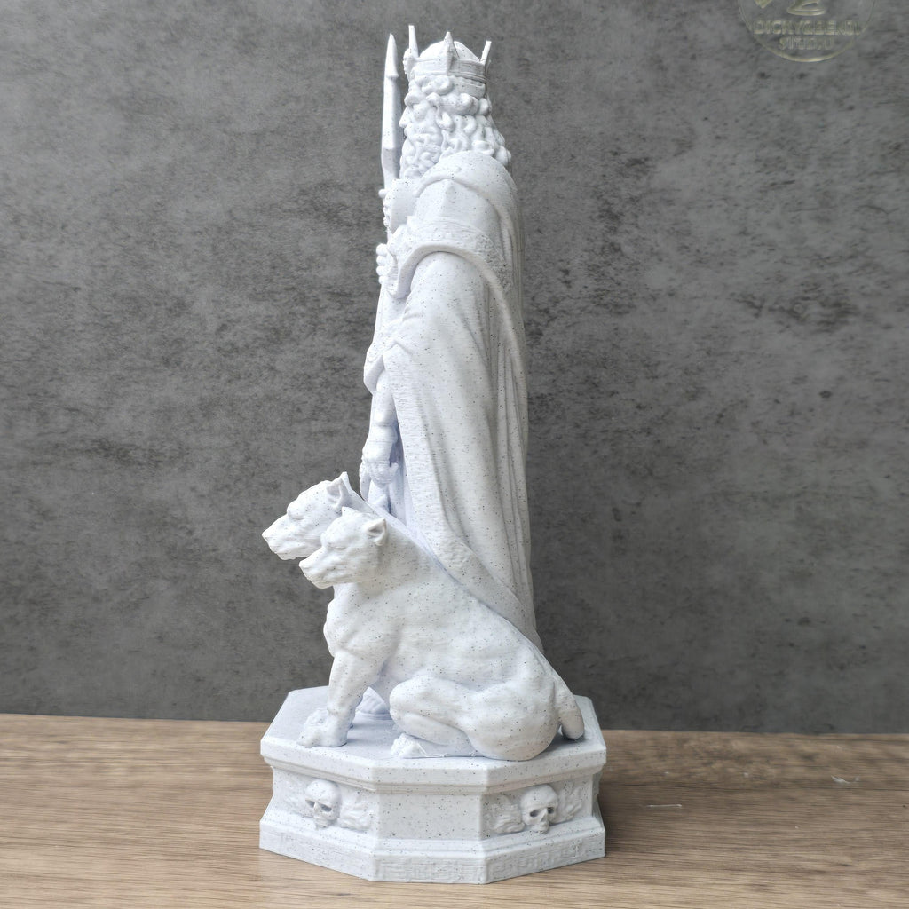 Hades Statue, Greek God of the Underworld Sculpture, Mythology Decor Gift