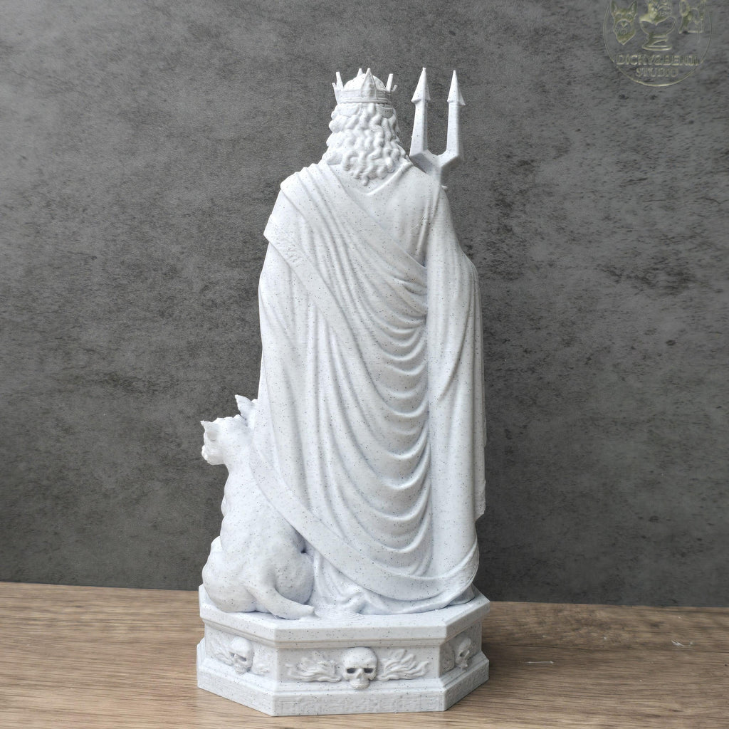 Hades Statue, Greek God of the Underworld Sculpture, Mythology Decor Gift