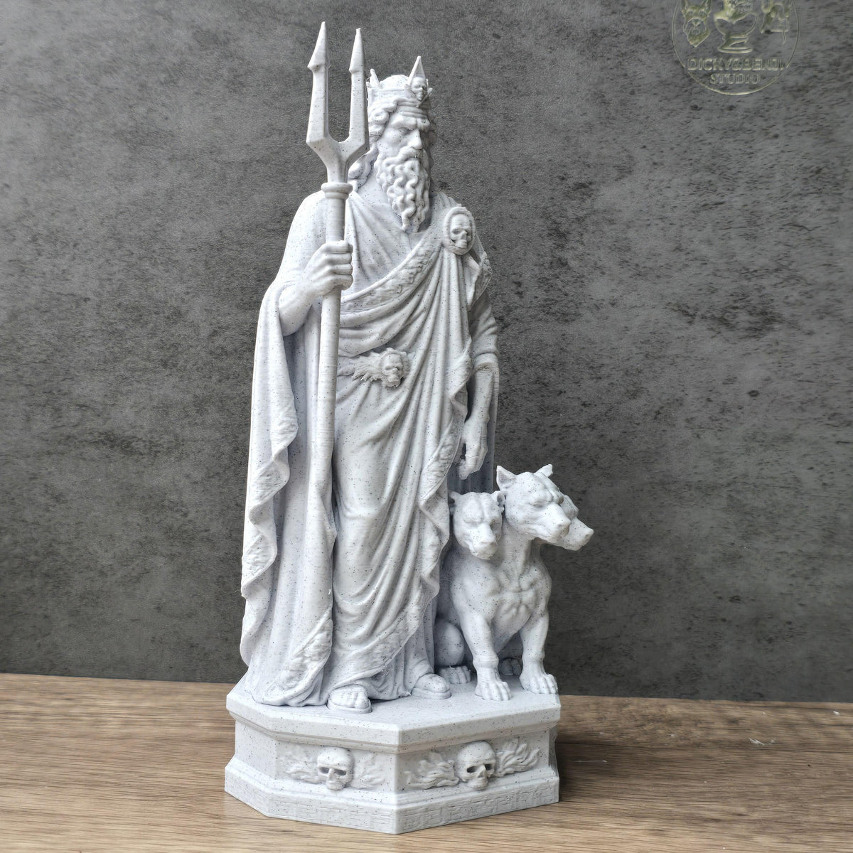 Hades Statue, Greek God of the Underworld Sculpture, Mythology Decor Gift