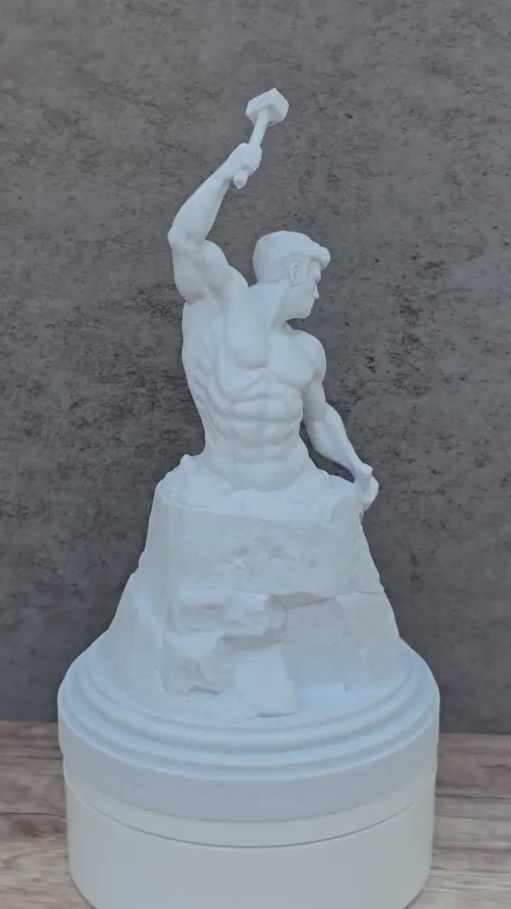 Self Made Man Statue