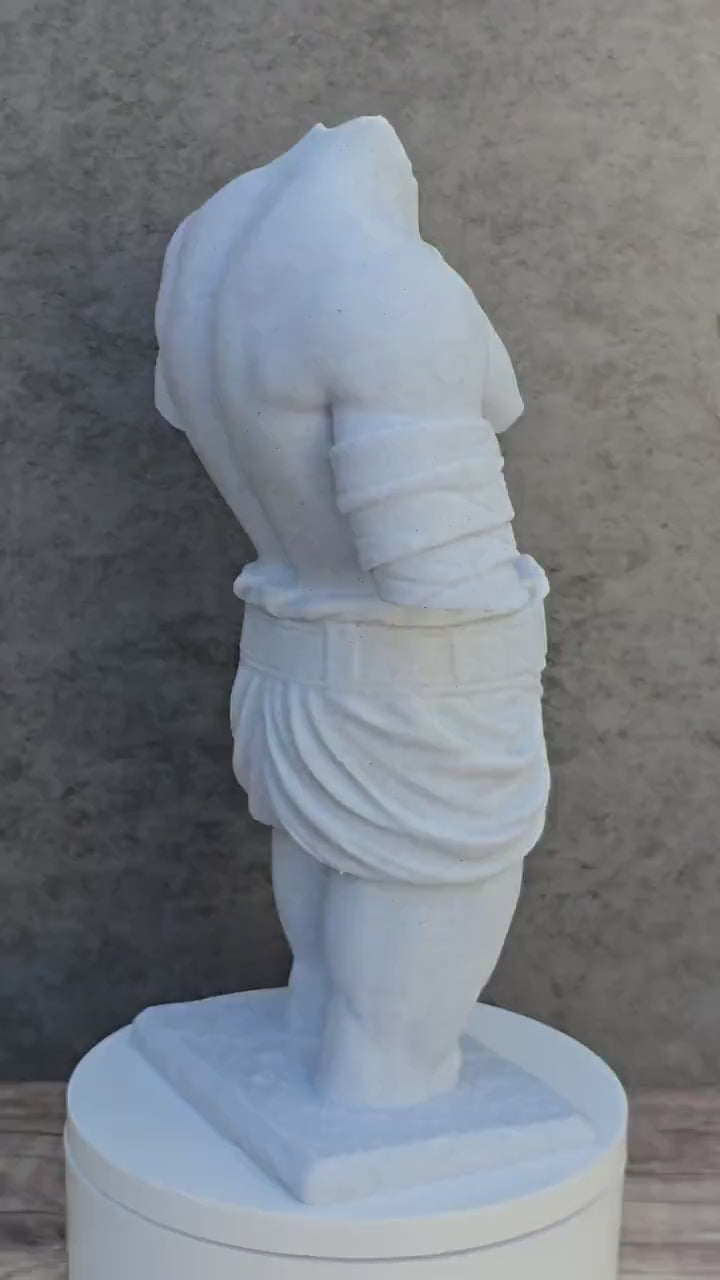 Roman Gladiator Torso Statue